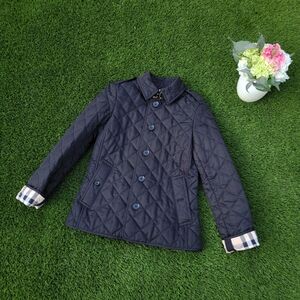NWOT Burberry Women's Black Diamond Quilted Jacket | Size Small